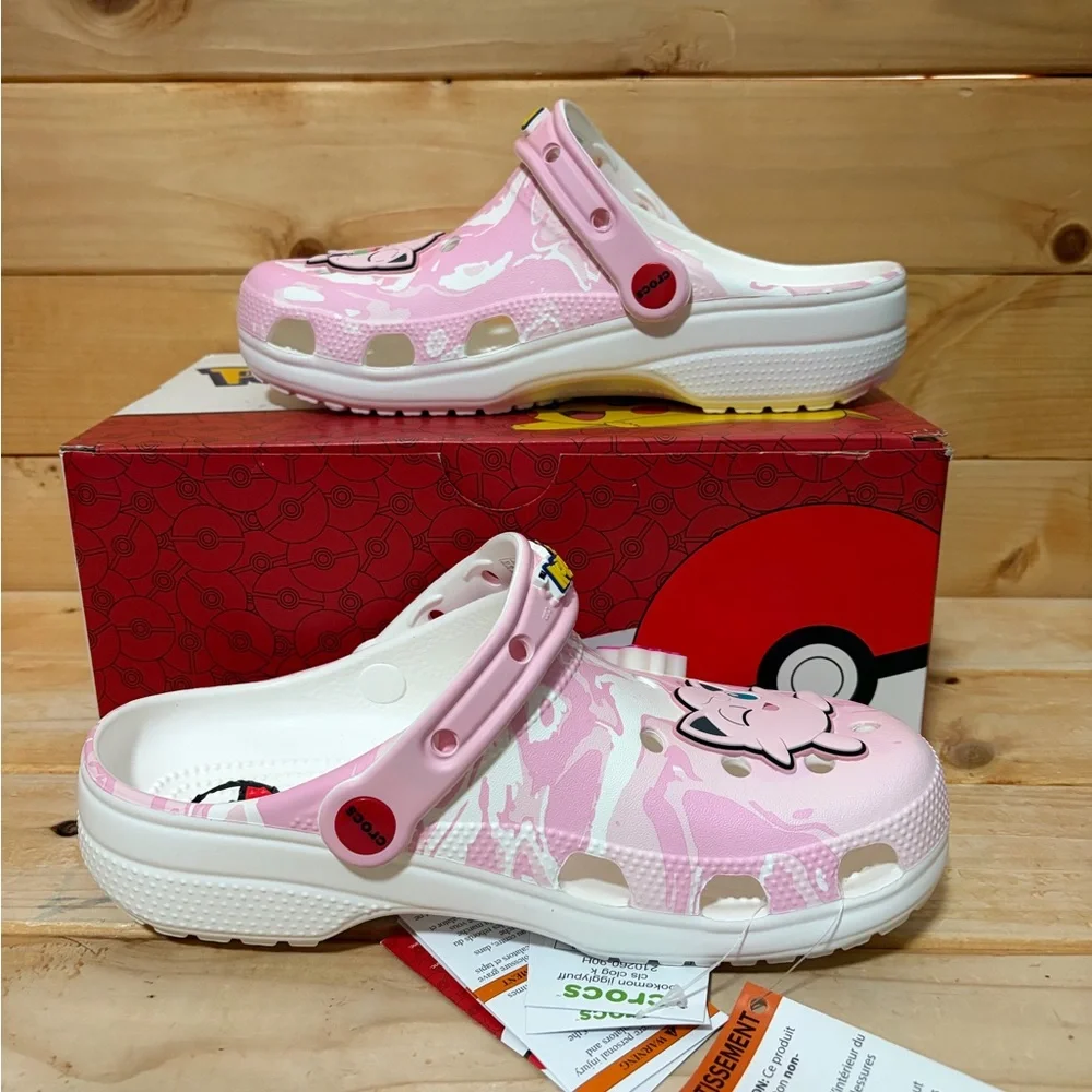 New Crocs Pokemon Jigglypuff Classic Clog Star Light up LE /  Kids 6 / W 8 - Picture 3 of 9